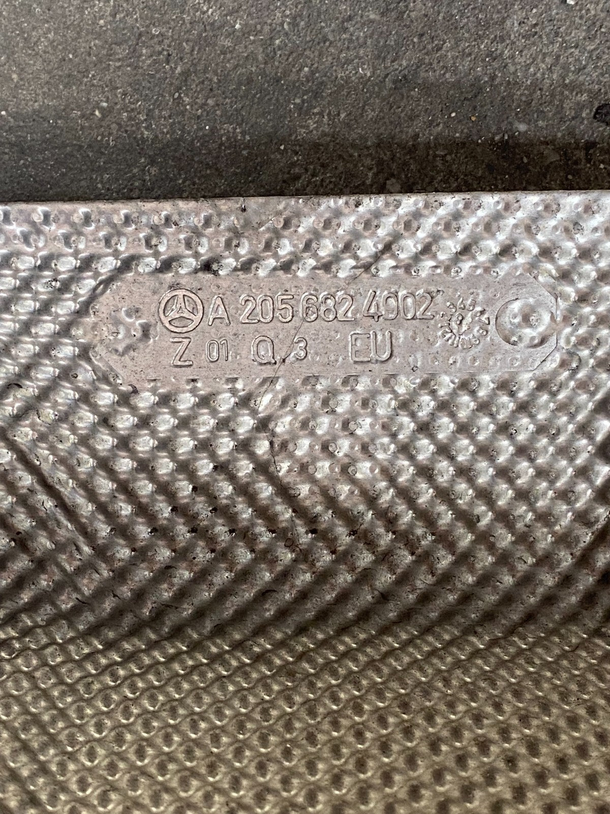 Mercedes-Benz C63s 2019-2021 Rear Floorpan Heat Shield A2056824902