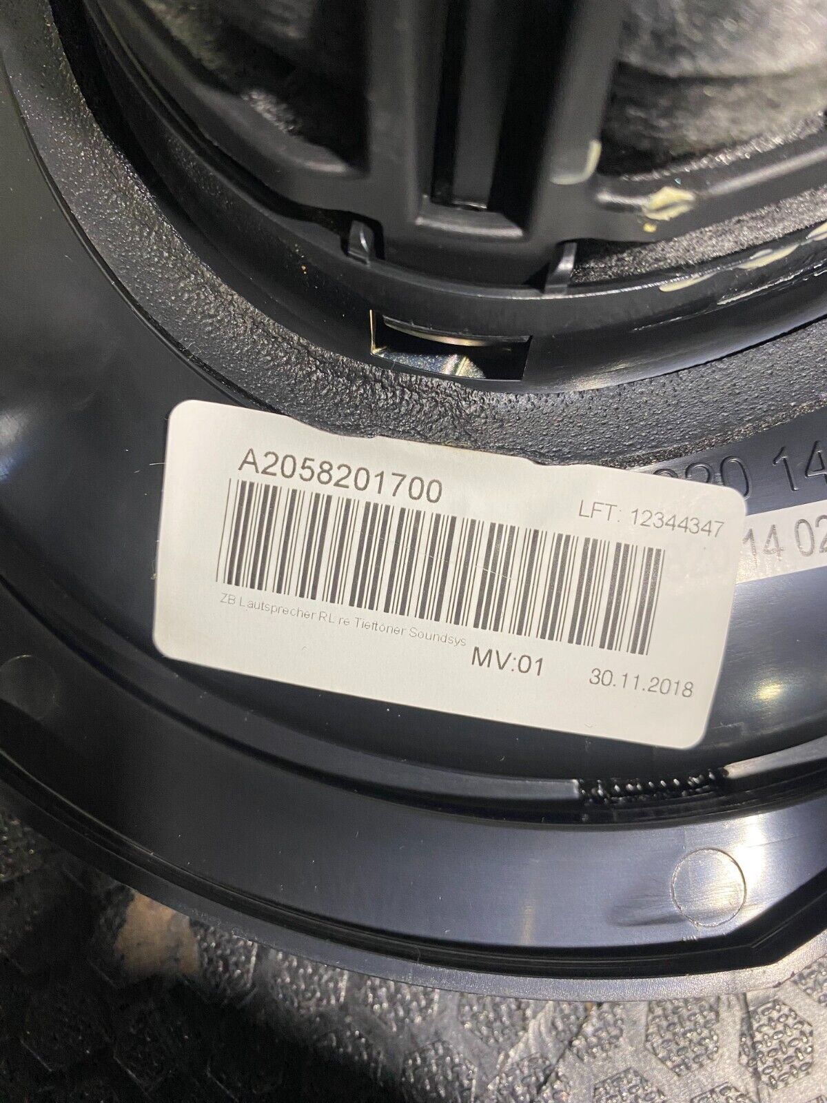 Mercedes-Benz C63s 2019-2021 A2058201700 Driver Floor Speaker