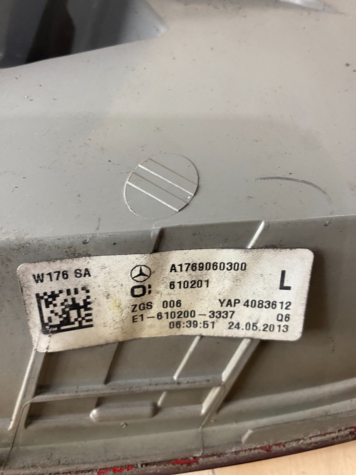 Mercedes-Benz A Class Rear Left Taillight A1769060300