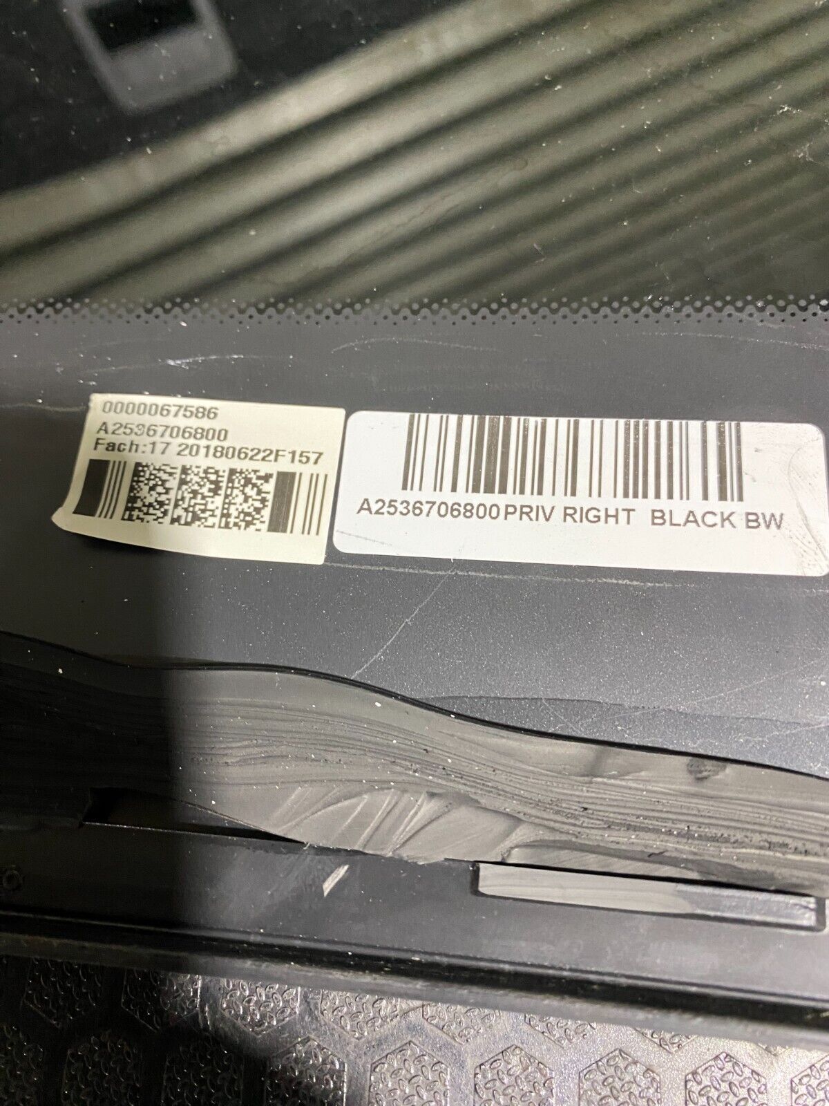 Mercedes-Benz GLC Rear Right Body Glass A2536706800