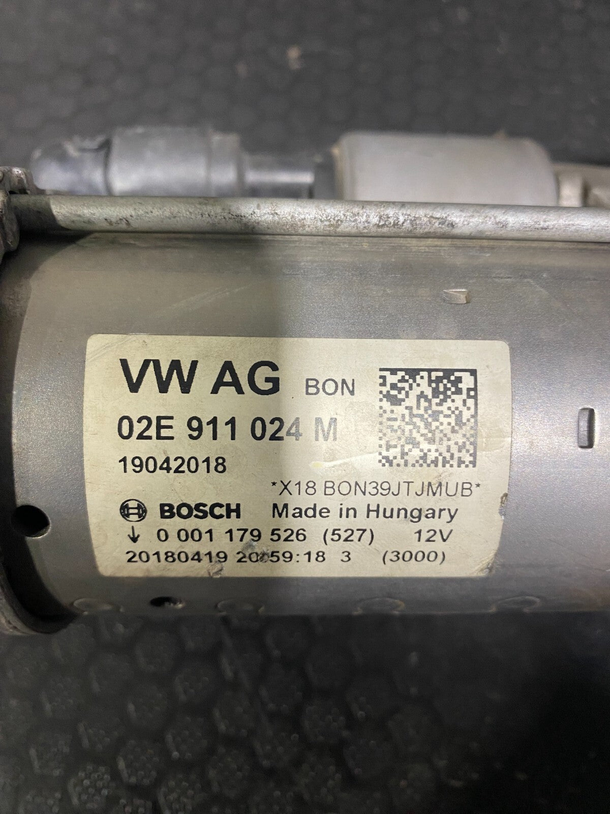 Volkswagen Golf Starter Motor 02E911024M