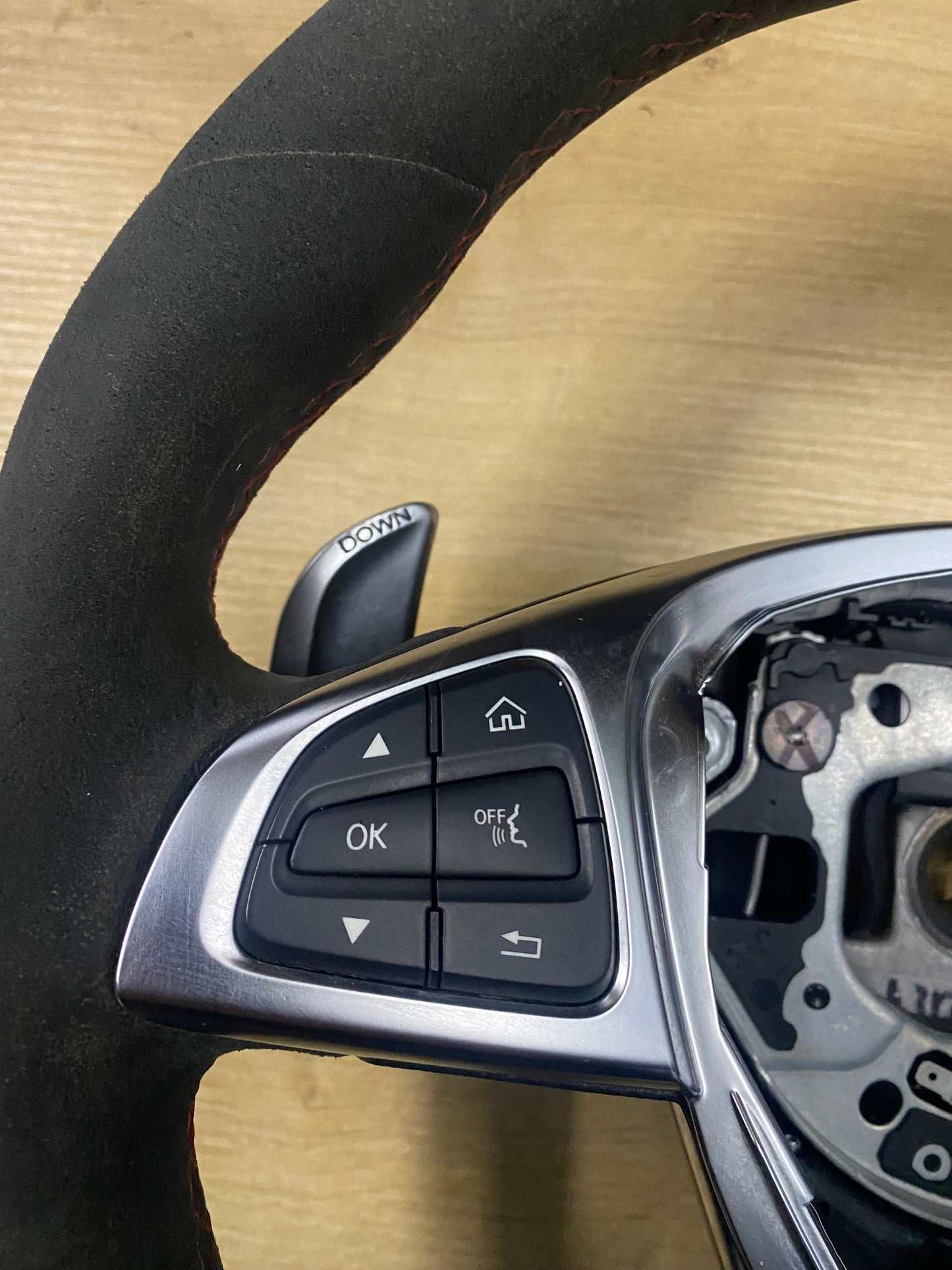 Mercedes-Benz C63s W205 Edition 1 One Alcantara Steering Wheel With Red Stitching