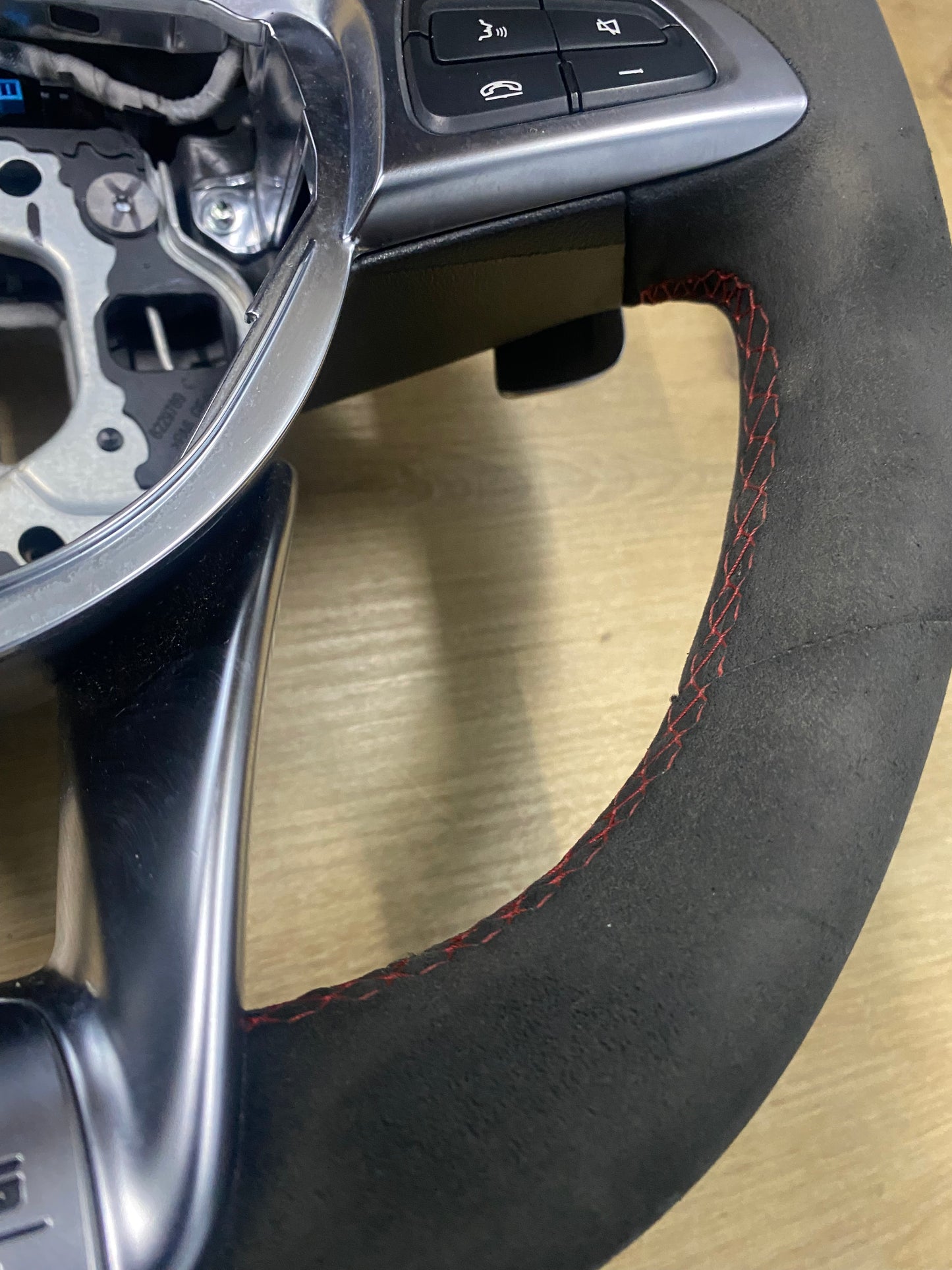 Mercedes-Benz C63s W205 Edition 1 One Alcantara Steering Wheel With Red Stitching