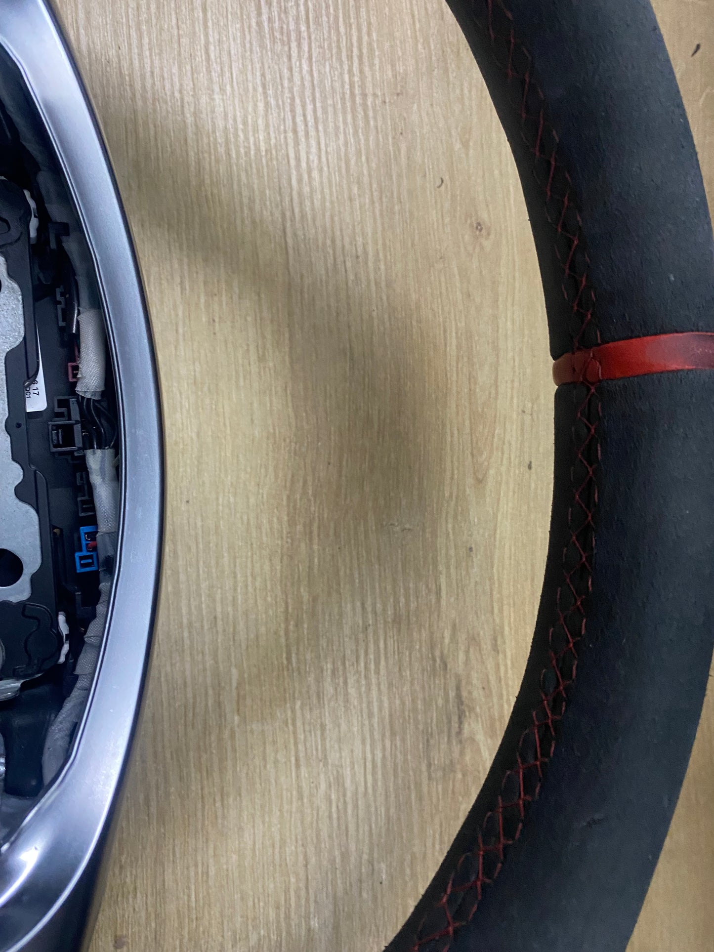 Mercedes-Benz C63s W205 Edition 1 One Alcantara Steering Wheel With Red Stitching