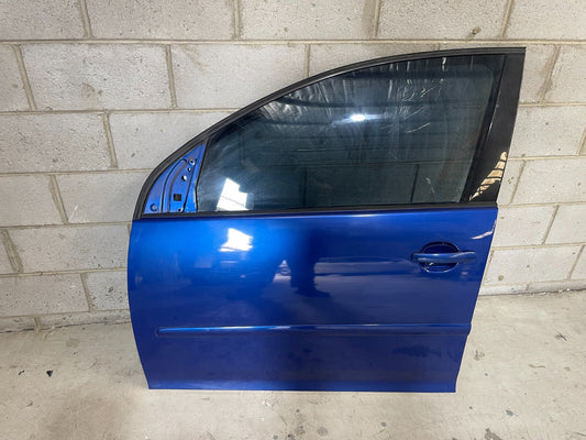 Volkswagen Golf MK5 Front Left Door In Blue *Freight Available*