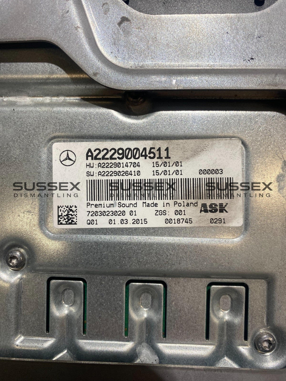 Mercedes-Benz Audio Amplifier A2229004511