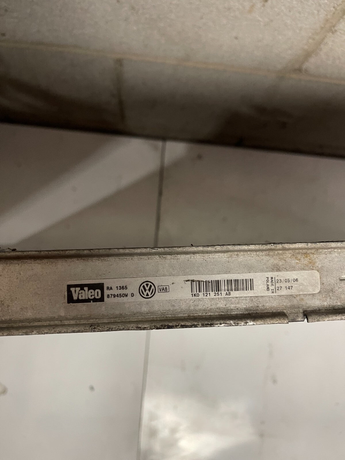 VWAG Radiator 1K0121251AB