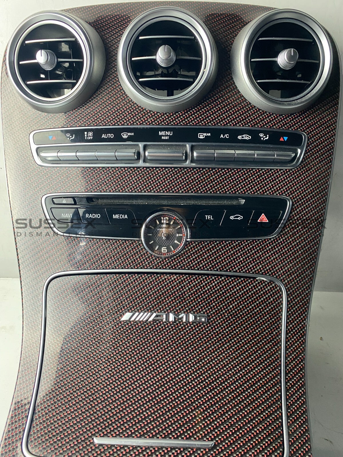 Mercedes-Benz C63s W205 Edition One Red Carbon Centre Console Complete