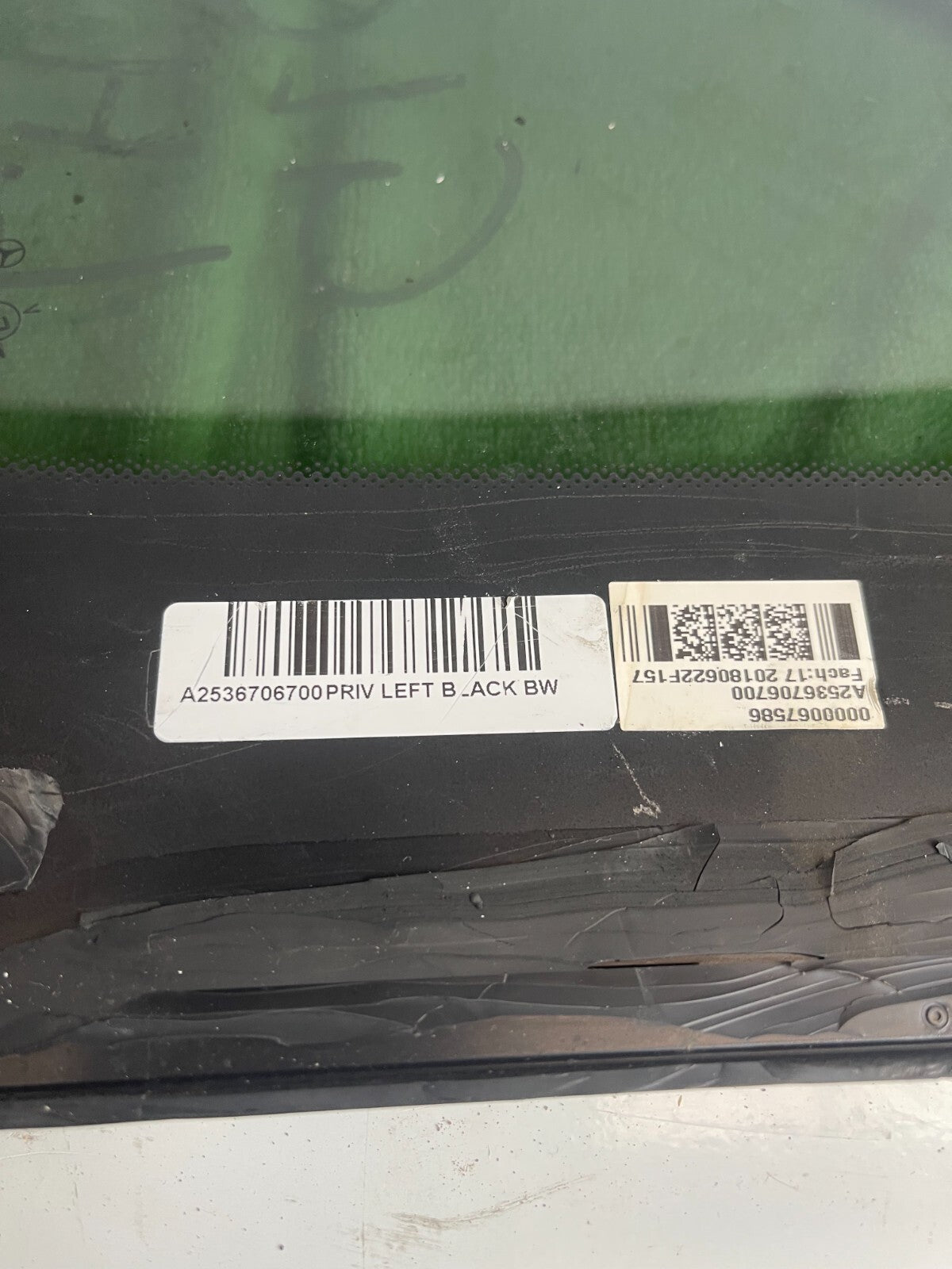 Mercedes Benz GLC 2016-2022 X253 Rear Left Quarter / Body Window A2536706700