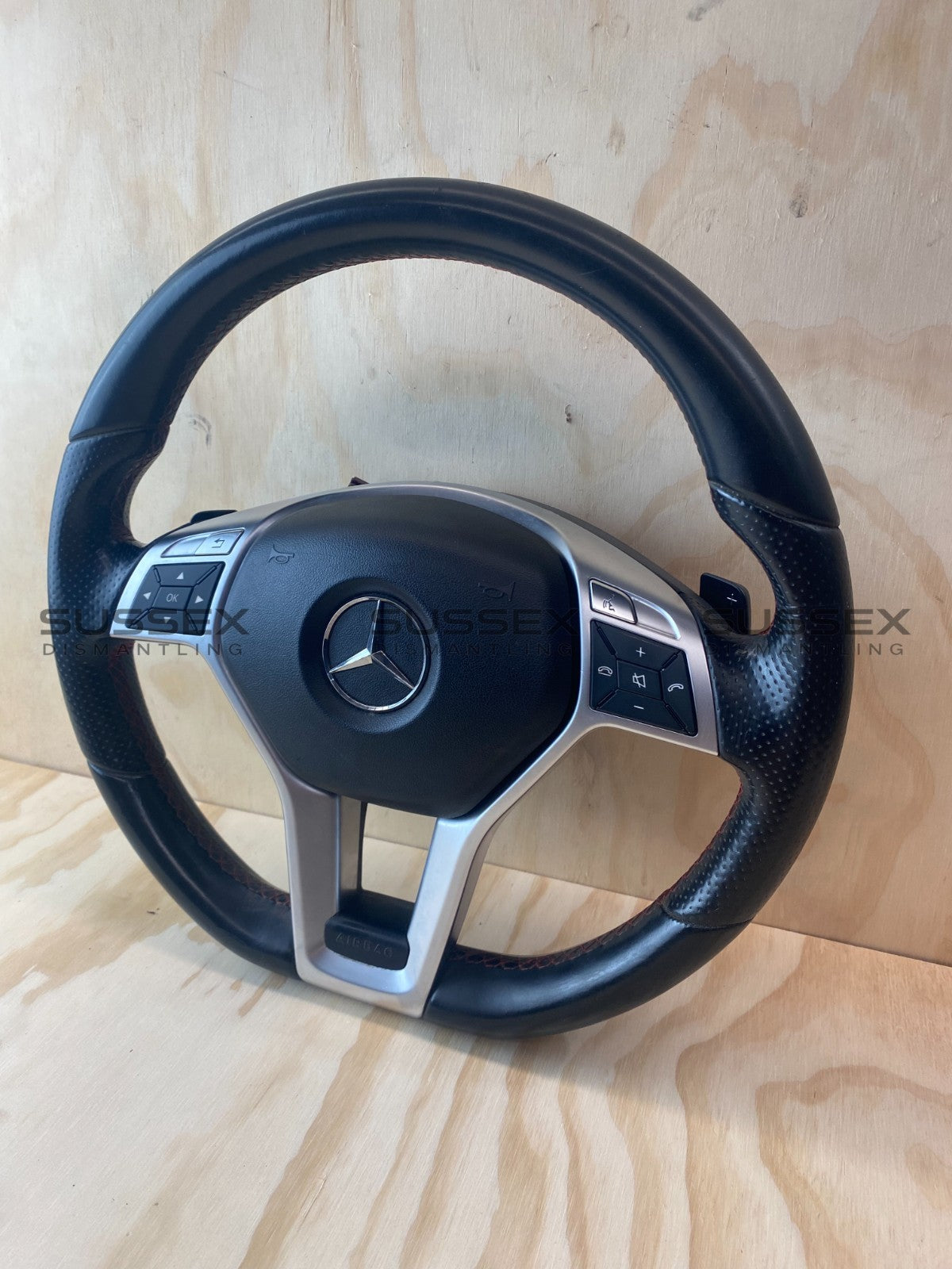 Mercedes-Benz A250 W176 Sport Steering Wheel Red Stitching With Airbag