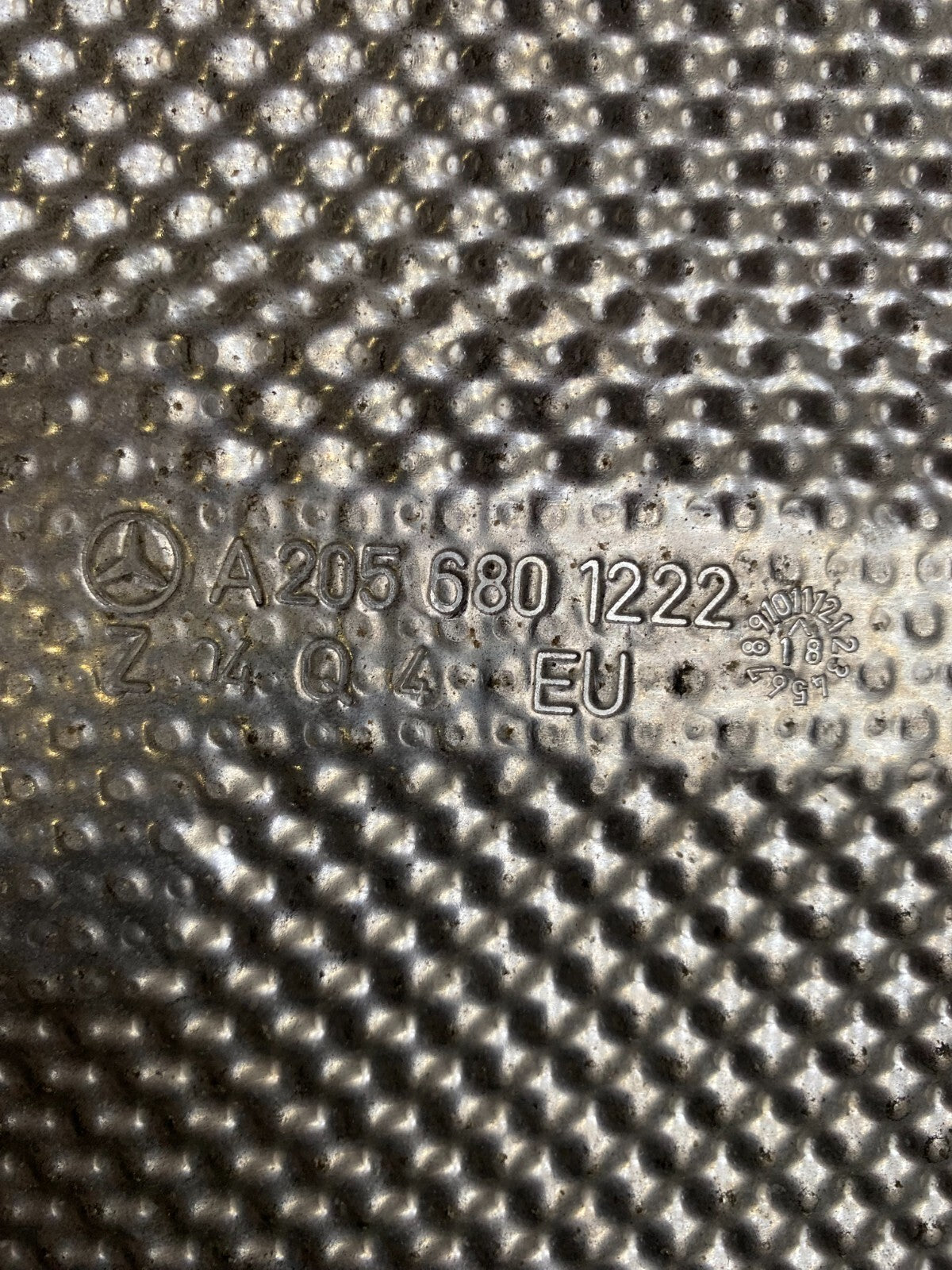 Mercedes-Benz C63s 2019-2021 Exhaust Heat Shield A2056801222