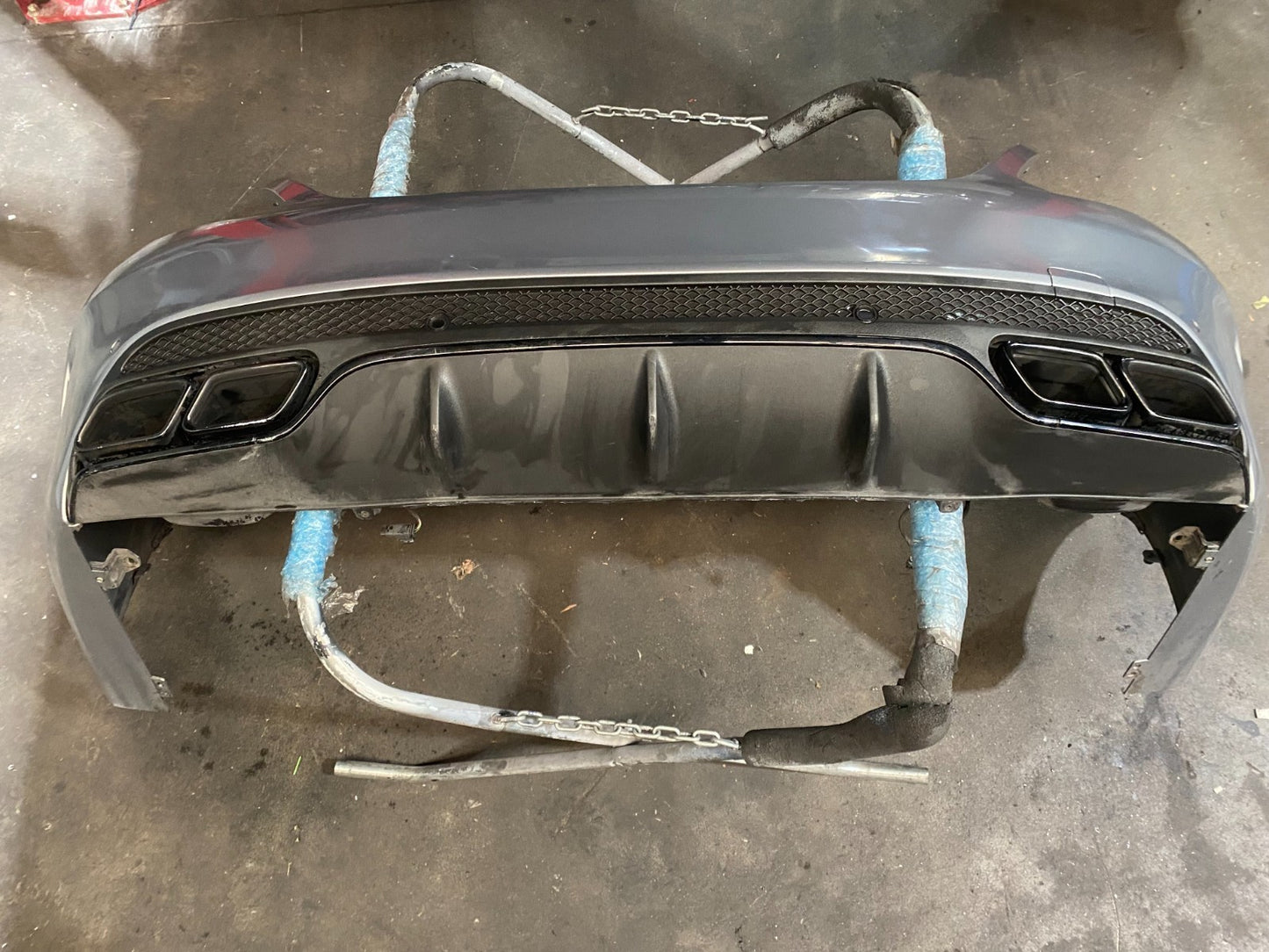 Mercedes-Benz C63s W205 Sedan Rear Bumper Complete In Grey *FREIGHT AVAILABLE*