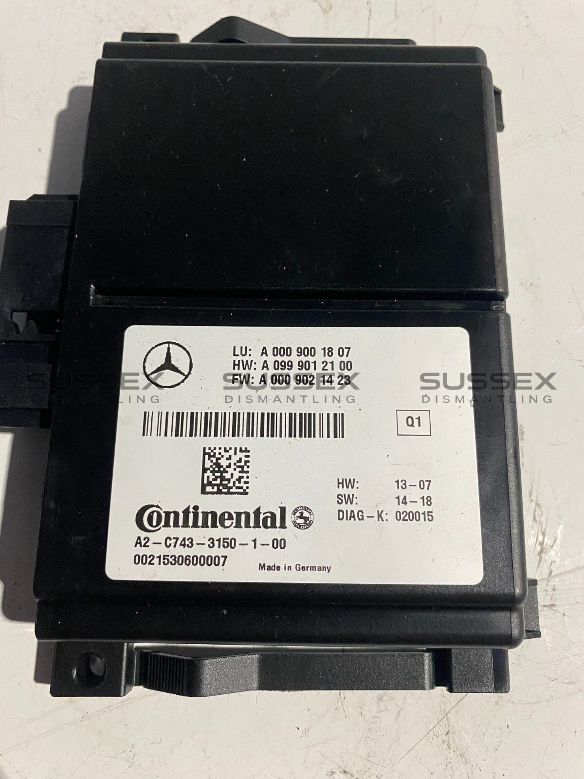 Mercedes-Benz Radar Sensor Control Unit A0009001807