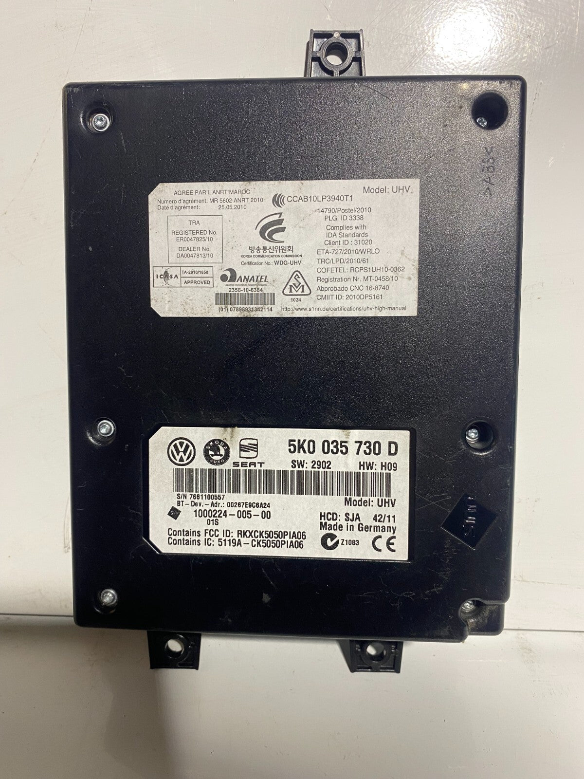 VWAG Bluetooth Module 5K0035730D