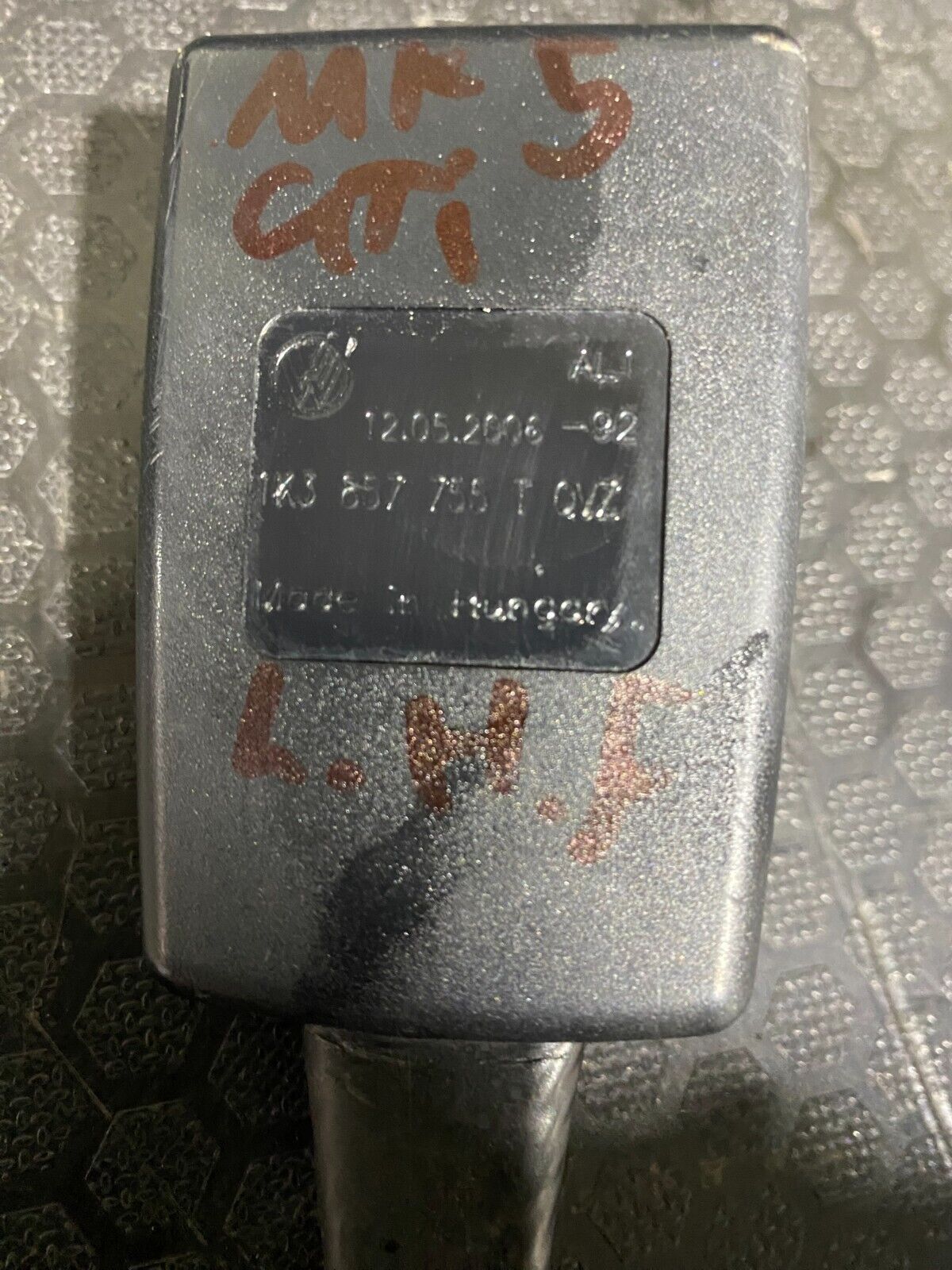 VWAG Front Passenger Seat Buckle 1K3857755T