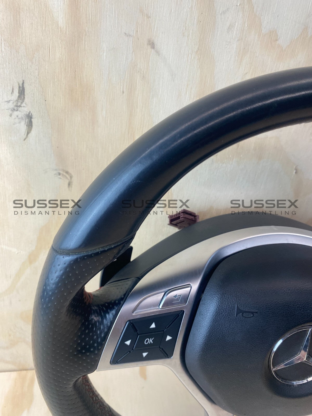 Mercedes-Benz A250 W176 Sport Steering Wheel Red Stitching With Airbag