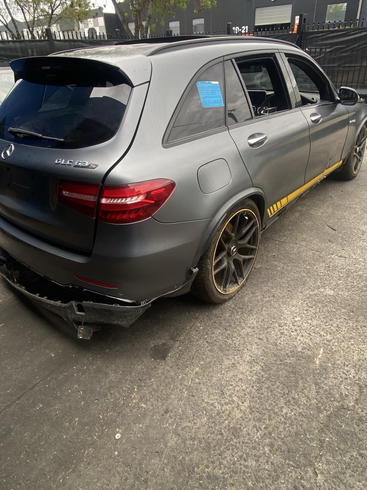 Mercedes Benz GLC63S Edition 1 Matte Grey For Wrecking / Dismantling (FULL PPF)