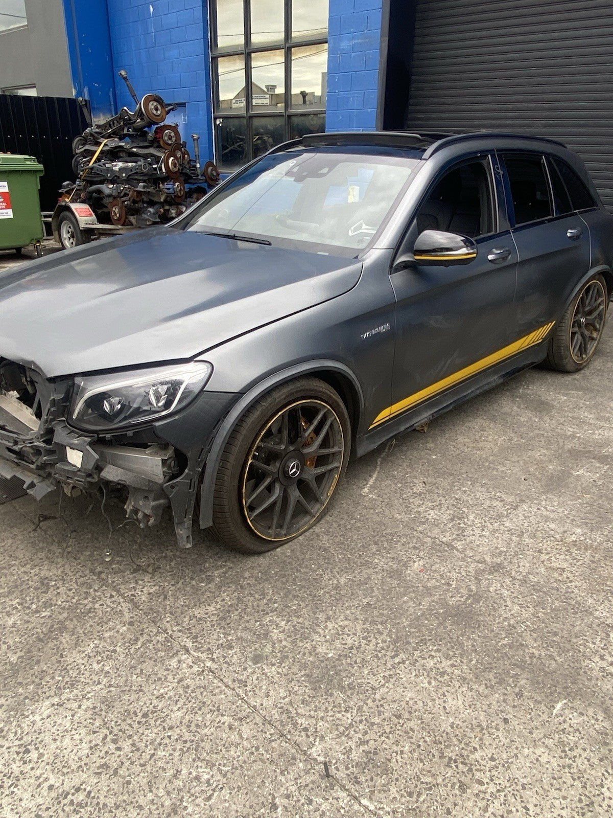 Mercedes Benz GLC63S Edition 1 Matte Grey For Wrecking / Dismantling (FULL PPF)
