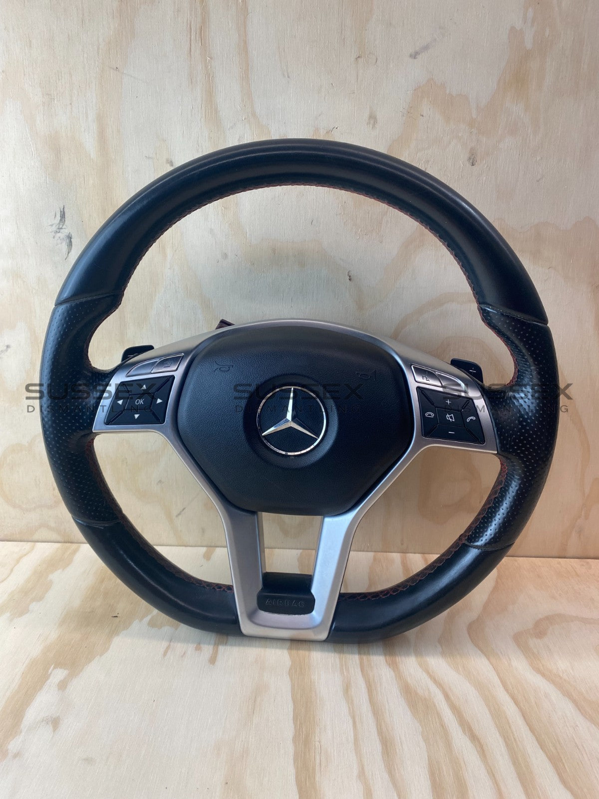 Mercedes-Benz A250 W176 Sport Steering Wheel Red Stitching With Airbag