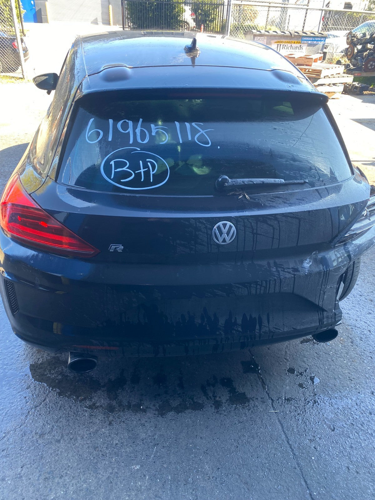 NOW WRECKING LOW Kilometre Volkswagen Scirocco R Facelift 2015 In Black 34,380KM