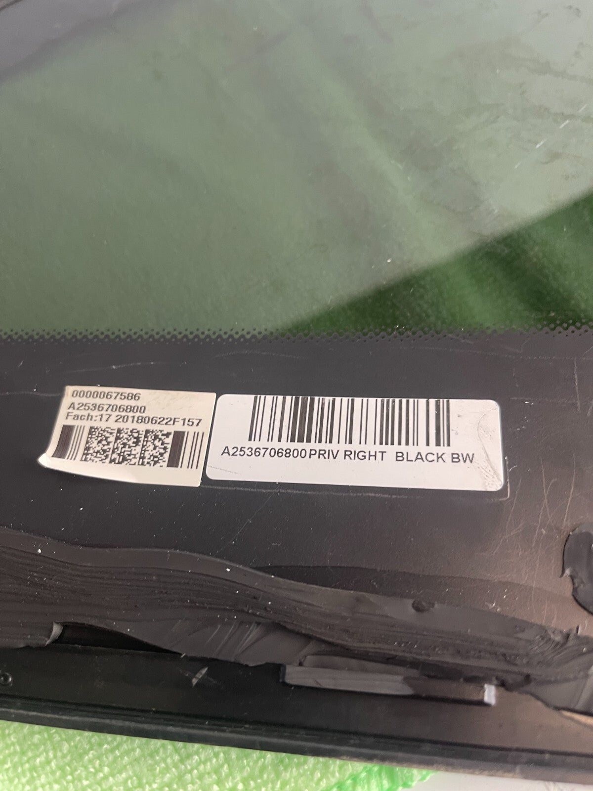 Mercedes Benz GLC 2016-2022 X253 Rear Right Quarter / Body Window A2536706800