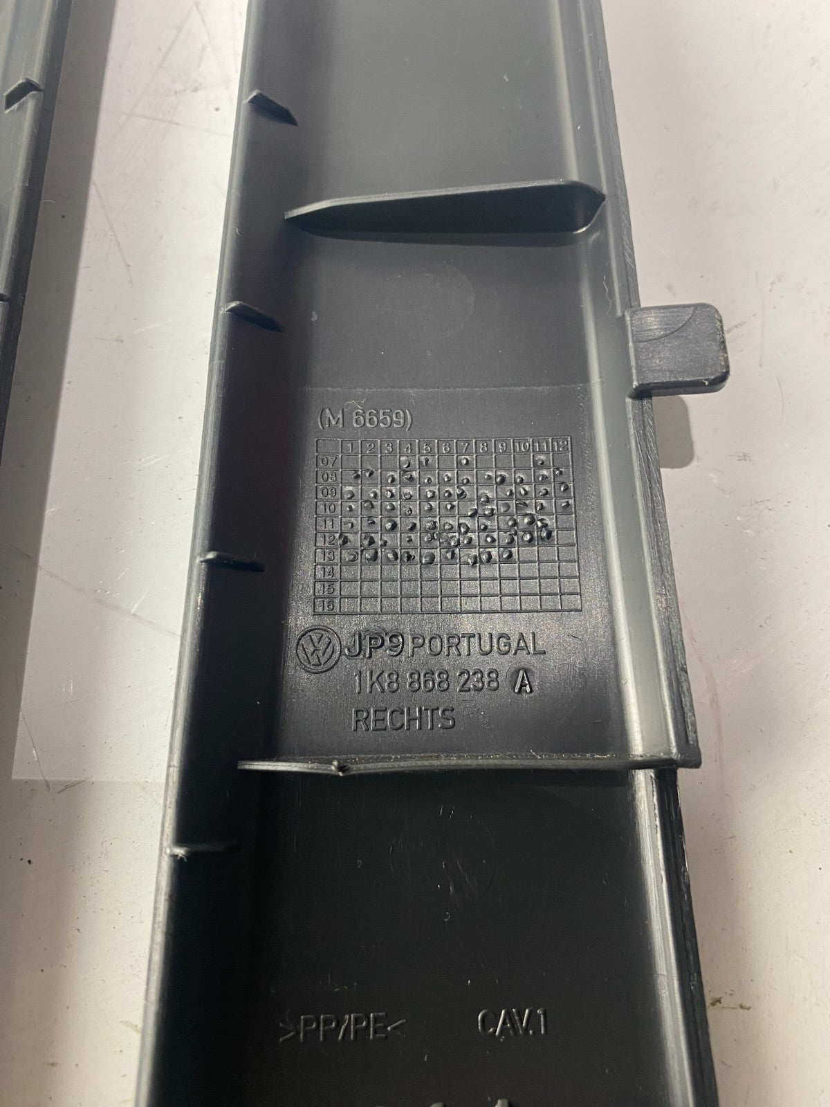 Volkswagen Scirocco A Pillar Trim Dashboard Cover Set 1K8868237A 1K8868238A