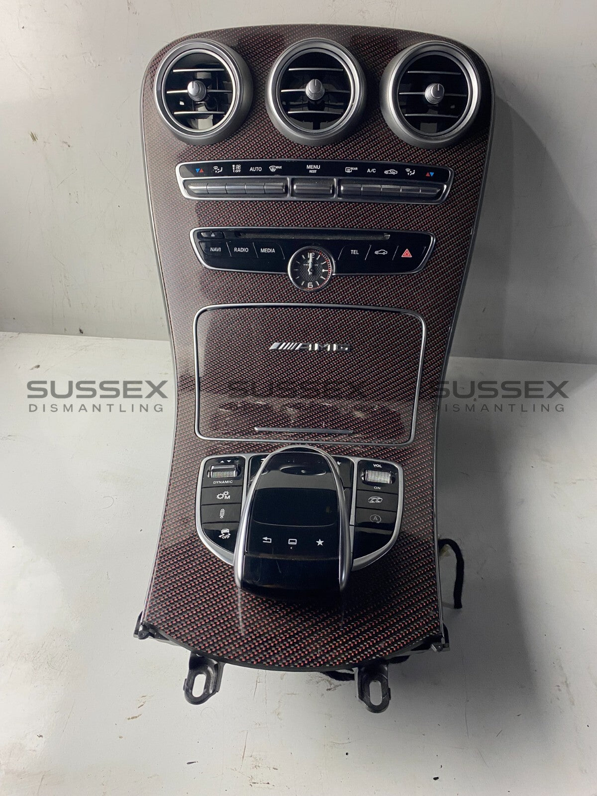 Mercedes-Benz C63s W205 Edition One Red Carbon Centre Console Complete