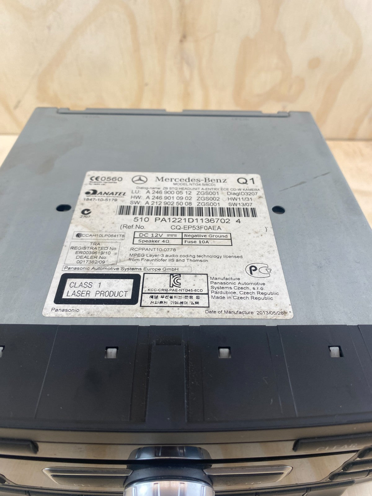 Mercedes-Benz CLA A Class CD Radio System A2469000512
