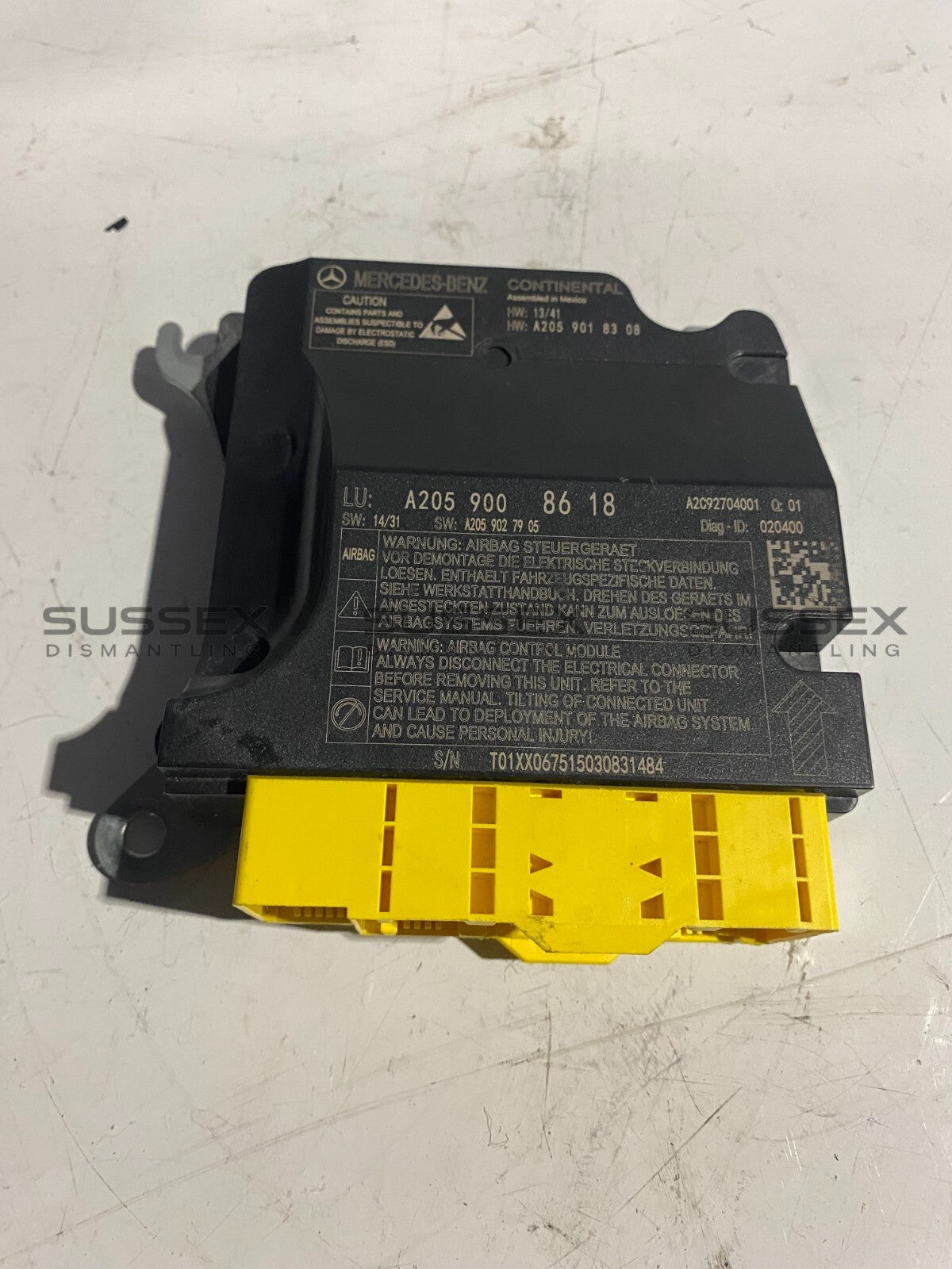 Mercedes-Benz Airbag Sensor Module A2059008618