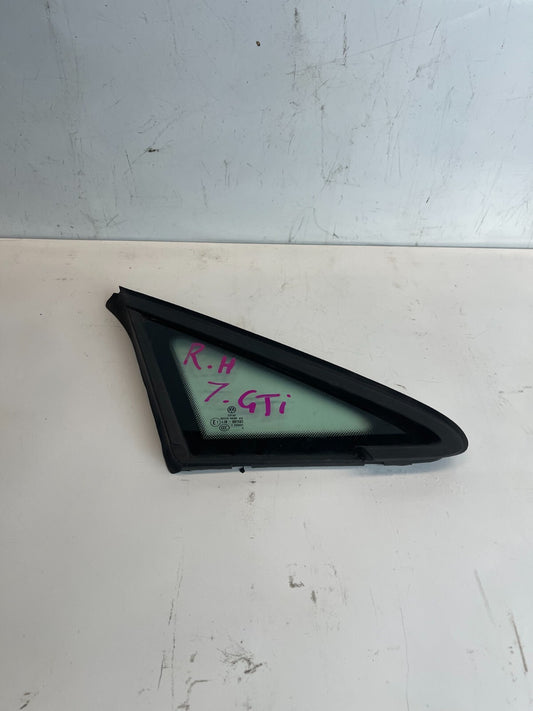 Volkswagen Golf MK7-7.5 2013-2020 Front Right Quarter Glass Window 5G0845412