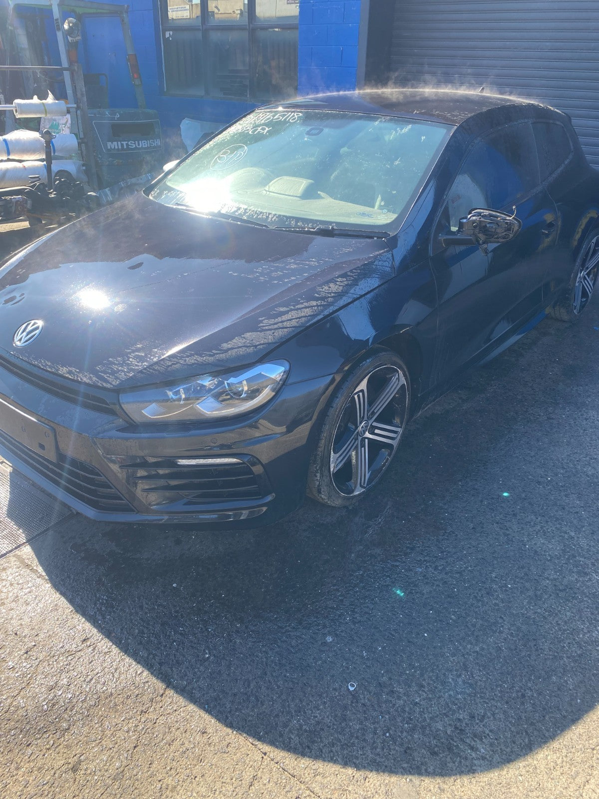 NOW WRECKING LOW Kilometre Volkswagen Scirocco R Facelift 2015 In Black 34,380KM