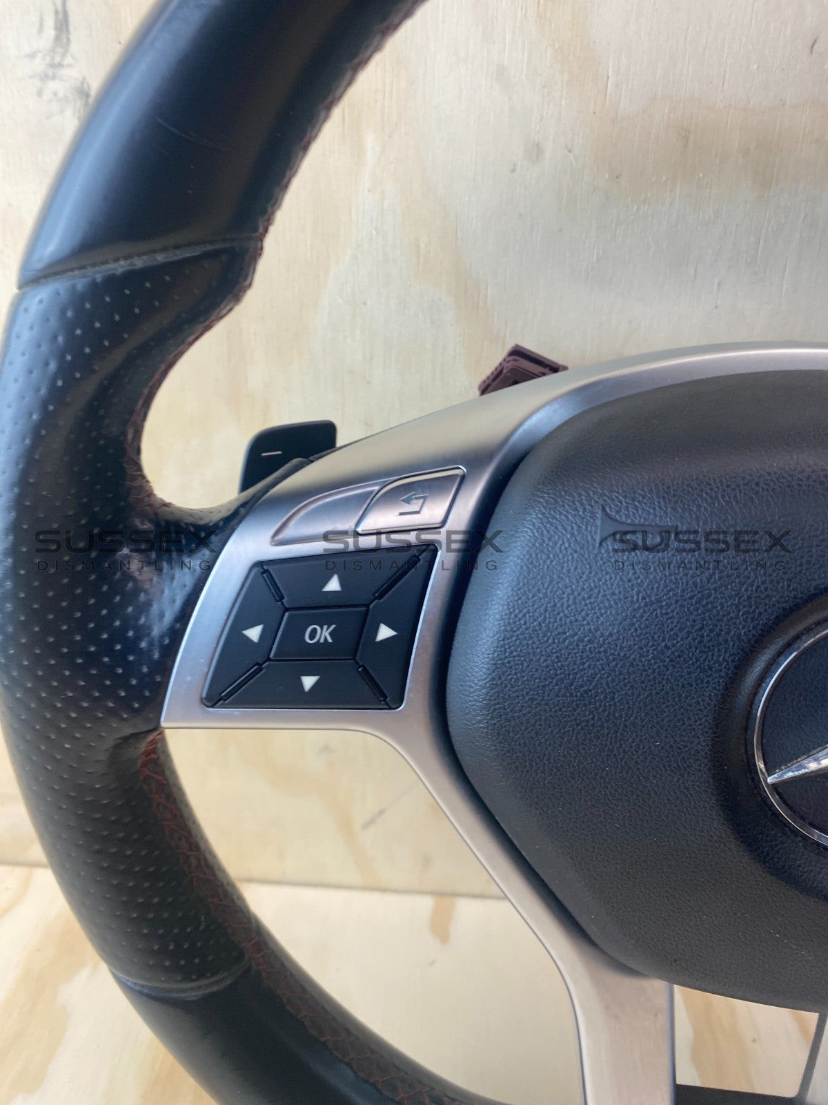 Mercedes-Benz A250 W176 Sport Steering Wheel Red Stitching With Airbag