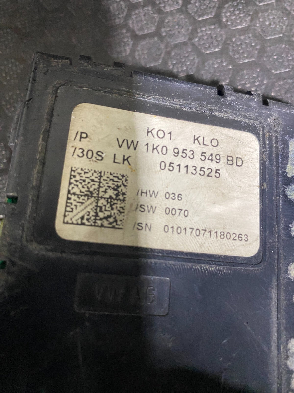 Volkswagen Steering Angle Sensor Module 1K0953549BD