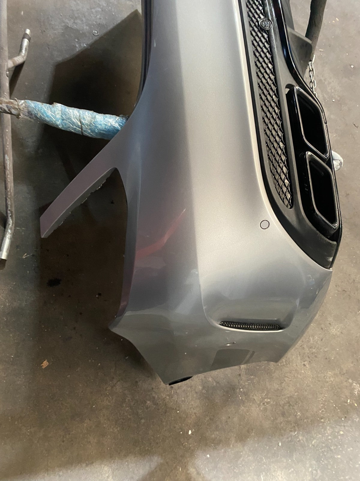 Mercedes-Benz C63s W205 Sedan Rear Bumper Complete In Grey *FREIGHT AVAILABLE*