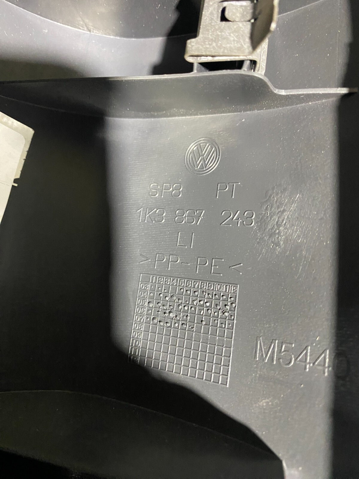 Volkswagen Golf MK5 / MK6 2004-2013 2 Door Left B Pillar 1K3867243