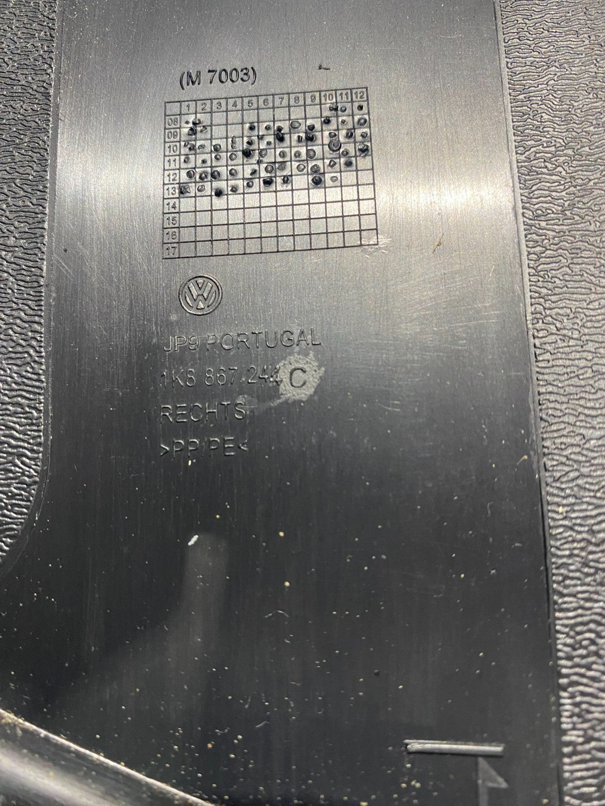 Volkswagen Scirocco 2008-2016 Scirocco B Pillar Set 1K8867243C 1K8867244C