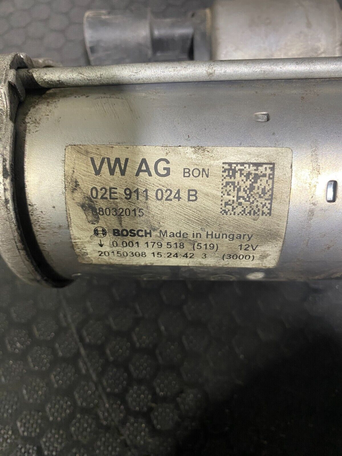 Volkswagen Golf Starter Motor 02E911024B