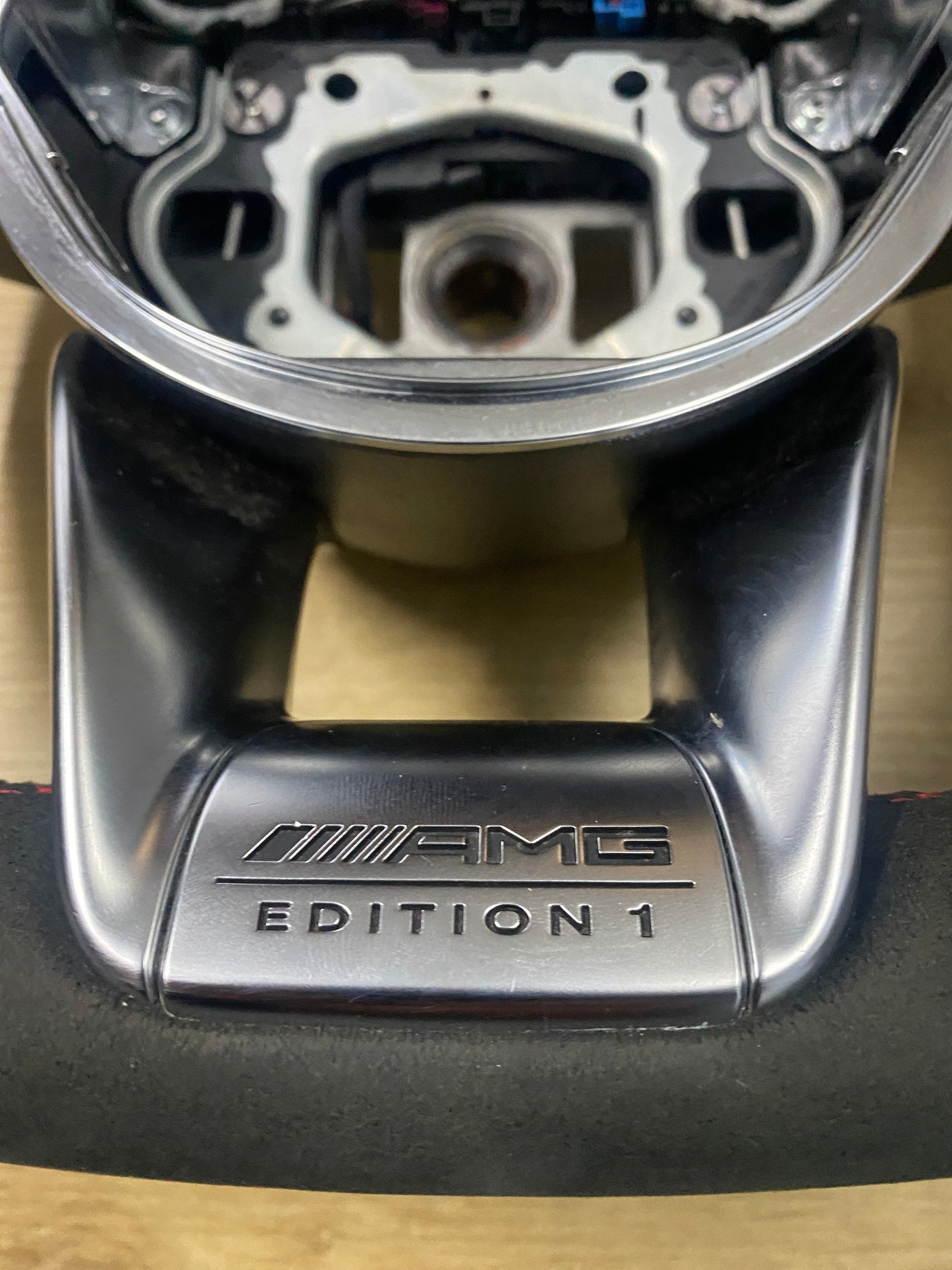 Mercedes-Benz C63s W205 Edition 1 One Alcantara Steering Wheel With Red Stitching