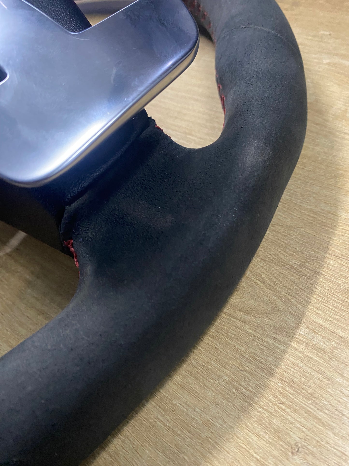 Mercedes-Benz C63s W205 Edition 1 One Alcantara Steering Wheel With Red Stitching