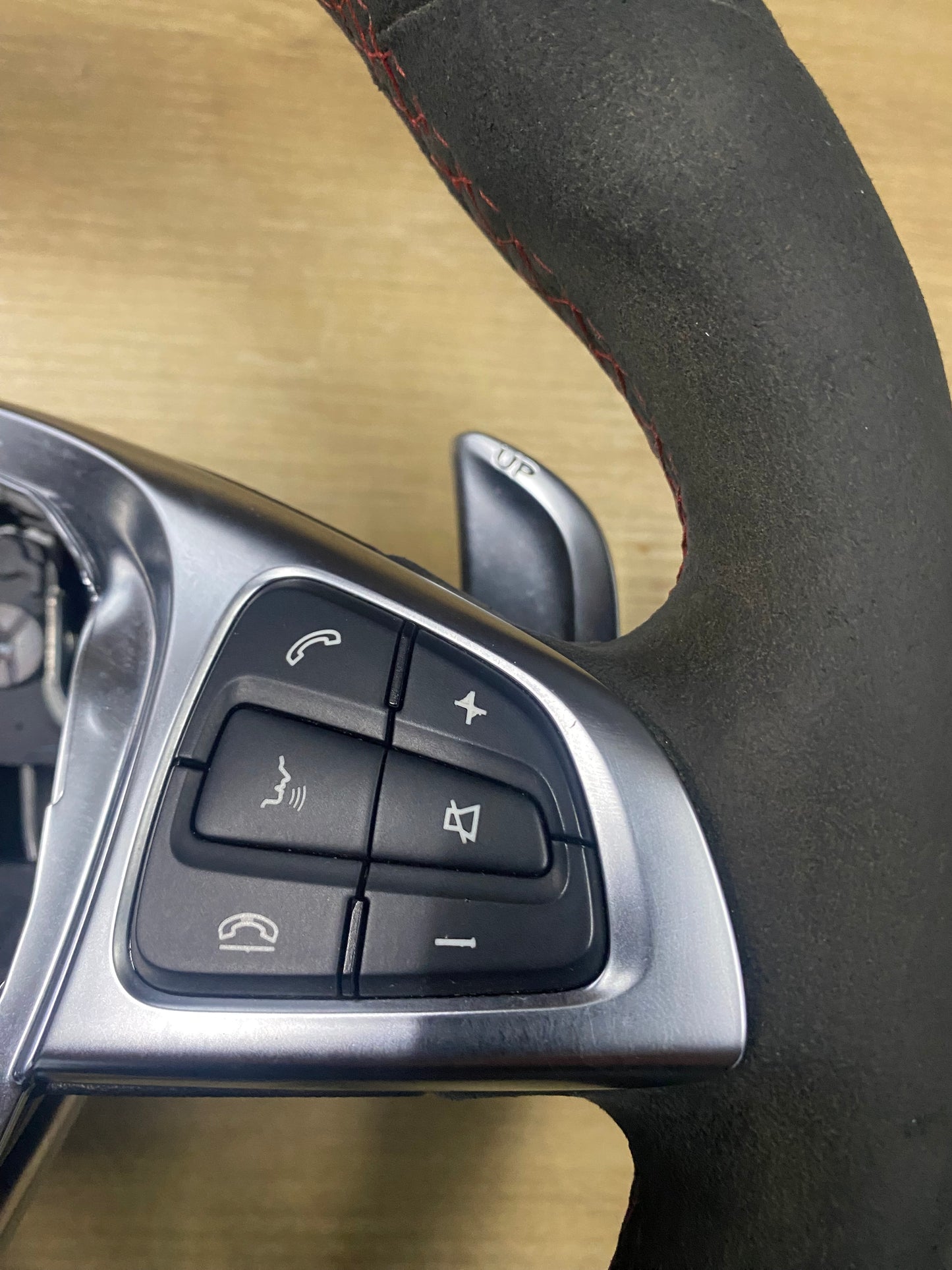 Mercedes-Benz C63s W205 Edition 1 One Alcantara Steering Wheel With Red Stitching